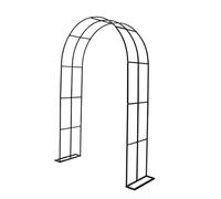 Arche de Jardin Demi-latérale avec Treillis - Arche métallique Murale, élégante Demi-Arche d'extérieur pour Plantes et Fleurs, idéale pour la décoration de Jardin, Durable et stylée