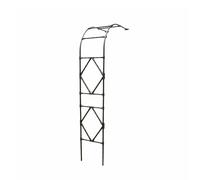 Arche de Jardin Demi-latérale, Treillis métallique Robuste for rosiers, Support décoratif for Plantes Florales, for Jardin, pelouse, terrasse(0.6x2.4x0.4m)