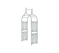 vidaXL Arche de jardin Design de piquet plantes grimpantes Vert foncé