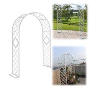 Arche de jardin en acier 140 à 300 cm, support complet en maille pour plantes grimpantes, durable et résistant aux intempéries, treillis décoratif pour espaces extérieurs, parfait pour les vignes et