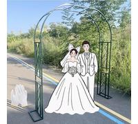 Arche De Jardin En Acier Galvanisé Épais 2.0cm Tube Carré 1,4-3,7m Large 2,3m Haut, 4 Couleurs, Toit Dôme/Plat, Montage Facile Solo, Support Plantes Grimpantes Extérieur(Green,9.2ftx8.2ftx1.32ft)