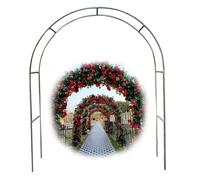 Arche De Jardin en Acier Inoxydable, Support À Fleurs Grimpantes, Largeur 120-350 Cm, pour La Décoration Extérieure De Votre Pelouse, Jardin Ou Fête(19.0mmbase,1.5 * 2.4m(4.9 * 7.9ft))