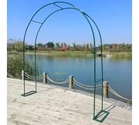 Arche de jardin en acier pour plantes grimpantes, pergola en métal résistant aux intempéries, réglable de 1,2 m à 3,5 m, décoration extérieure autoportante.