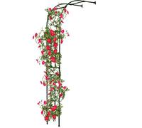 Arche de Jardin en Acier Robuste pour Plantes grimpantes de Mariage, tonnelle de Jardin en métal pour pelouse extérieure, terrasse, Gazebo (Vert, L 2,70 x l 0,45 x H 2,40 m)