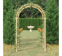Arche de jardin en bois de pin massif imprégné vert, arche de roses pour jardin, cour et terrasse, arche décorative en bois pour créer une entrée imposante, robuste