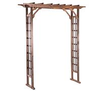 Arche de Jardin en Bois for Plantes grimpantes, pergola résistante aux intempéries avec Treillis, décoration d'arche de Mariage, autoportante