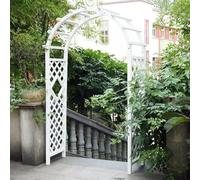 Arche de jardin en bois, résistante aux intempéries, treillis pour plantes grimpantes, arche de mariage robuste, assemblage facile
