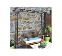 Louis Moulin Grande Pergola Tube carré pour Plante grimpante Fer Vieilli 187 x 40 x 198 cm 3036