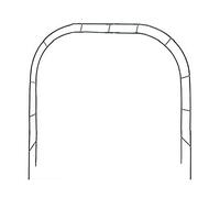 Arche de jardin en fer noir de 2,5 m - Support de fleurs à deux niveaux pour jardin, pelouse, terrasse, cour intérieure et extérieure