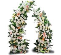 Arche de jardin en forme de demi-lune, support d'arche de mariage en métal pour toile de fond de photographie, parfaite pour les mariages, les fêtes et les décorations d'événements