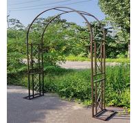 Arche de Jardin en métal, 140cm~340cm de Large Arceau à Rosier, Arche de Rosiers Vigne Mariage,pour Grimper, vignes et Plantes, Mariage, décoration de fête