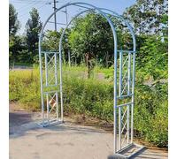 Arche de Jardin en métal, 140cm~340cm de Large Arceau à Rosier, tonnelle pour Grimper, vignes et Plantes, Mariage, décoration de fête(White,180x230x40cm)