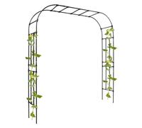 Arche de jardin en métal - 2,1 x 2,4 m - Pour plantes de jardin - Pour grimper, plantes et mariages
