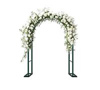 Arche de Jardin en métal Ajustable de 120 à 240 cm pour Une Utilisation intérieure/extérieure, pergola de Mariage, Treillis Vert, décoration de pelouse et de fête, Support Robuste pour Plant
