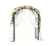 Arche De Jardin en Métal, Arceau À Rosier Grande, Arche Jardin pour Grimpantes, Pergola Tonnelle De Jardin, pour Grimper, Vignes Et Plantes, Mariage, Décoration De Fête(Black,W180xH230xT40cm)