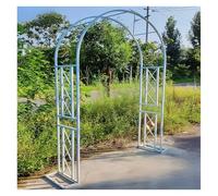 Arche de Jardin en Métal, Arche À Rosier Extérieur, Tonnelle de Treillis de Jardin Robuste pour Plantes Grimpantes, Supports d'arche de Fond pour Cérémonie de Mariage(White,340x230x40cm)