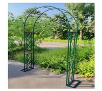 Arche de Jardin en Métal, Arche À Rosiers, Tonnelle de Jardin, 230cm Haut x 140~340cm Large Arceau Treillis Supports for Plantes Grimpantes, Mariage, Décoration de Fête(Green,260x230x40cm)