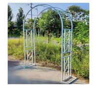 Arche de Jardin en Métal, Arche À Rosiers, Tonnelle de Jardin, 230cm Haut x 140~340cm Large Arceau Treillis Supports for Plantes Grimpantes, Mariage, Décoration de Fête(White,140x230x40cm)