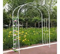 Arche de jardin en métal, arche de rose robuste, tonnelle, support de fleurs, 1,8 m, 2 m, 2,1 m, 2,2 m, 2,3 m, 2,4 m, 2,5 m, support de plantes grimpantes, support pour plantes grimpantes,