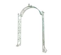 Arche de jardin en métal avec portail - Treillis extérieur de 150 cm pour plantes grimpantes, roses et vignes, décoration parfaite de mariage et de fête, tonnelle verte durable pour l'aménagement