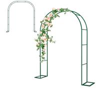 Arche de jardin en métal avec treillis - Toile de fond de mariage résistante aux intempéries avec base