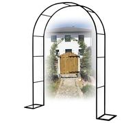 Arche de jardin en métal de 2,2 m pour mariages, patios et arrière-cours - Vert foncé, noir, blanc Options - Base robuste pour de belles décorations
