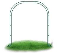 Arche de jardin en métal de 2,3 m de haut pour plantes grimpantes, antirouille, arche de mariage, intérieur/extérieur, résistante aux intempéries, couleur verte (2 m x 2,3 m x 40 cm)