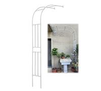 Arche de jardin en métal - Décoration extérieure/intérieure pour plantes grimpantes, soutient la croissance, tonnelle de roses décoratives, demi arches pour jardin, support mural