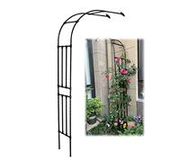 Arche de jardin en métal - Décoration extérieure/intérieure pour plantes grimpantes, soutient la croissance, tonnelle de roses décoratives, demi arches pour jardin, support mural
