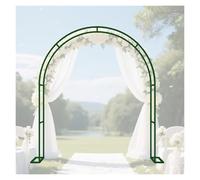Arche De Jardin en Métal Fer Antirouille, Arche Rosier De Robuste pour Plante Grimpante, 140 200 240 280cm Robuste Pergola en Métal pour Pelouse, Décoration De Fête De Mariage(Green,W300xH250cm)