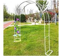 Arche de Jardin en métal for Plantes grimpantes, tonnelle à rosiers avec Support for Plantes, Arche décorative for Jardin extérieur Disponible(White,W193*H230Cm/W6.3*H7.5Ft)