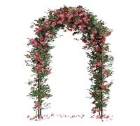 Arche de jardin en métal, kit d'arche de mariage pour décorations de ballons, support de pergola de treillis de fleurs, treillis de jardin en fer pour plantes grimpantes, décoration de jardin