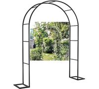 Arche de Jardin en Métal Noir Solide pour Plantes Grimpantes Anti-Déformation Treillis Résistant aux Intempéries pour Jardin Patio Décoration Mariage,200×230×40cm