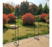 Arche de Jardin en Métal Noir Solide pour Plantes Grimpantes Anti-Déformation Treillis Résistant aux Intempéries pour Jardin Patio Décoration Mariage,120×220×40cm