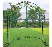 Arche de Jardin en Métal Noir Solide pour Plantes Grimpantes Anti-Déformation Treillis Résistant aux Intempéries pour Jardin Patio Décoration Mariage,200×230×40cm