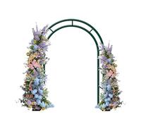 Arche de jardin en métal, pergola autoportante pour plantes grimpantes, tonnelle de rose de mariage, support de vigne pour décoration d'événement, vert, 350 x 220 cm - Parfait pour les mariages de