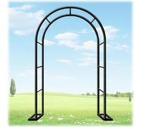 Arche de jardin en métal pour plantes grimpantes 2,0 m 2,20 m 2,30 m tonnelle de mariage intérieur/extérieur treillis rose noir l 120 x H 220 cm design durable et élégant