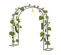Arche de jardin en métal pour plantes grimpantes de 0,8 m à 3,5 m, arche de jardin en acier, tonnelle de mariage, pergola décorative pour aménagement paysager extérieur