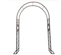 Arche de jardin en métal pour plantes grimpantes - Décoration de mariage et de fête - Arche de treillis de jardin disponible en 140 x 220 cm - 220 x 240 cm - 280 x 240 cm - 300 x 240 cm - Noir/bronze