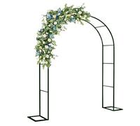 Arche de jardin en métal pour plantes grimpantes, décoration de mariage, support extérieur 80 x 200 cm, cadre en acier élégant, parfait pour les vignes et les fleurs