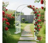 Arche de jardin en métal pour plantes grimpantes et vignes Cadre élégant pour mariages, fêtes, Halloween et décorations de Noël