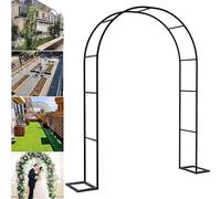 Arche de jardin en métal pour plantes grimpantes - Fer forgé pour décoration extérieure, décorations de mariage, support de fleurs et accents de terrasse.