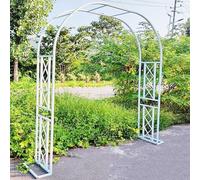 Arche de jardin en métal pour plantes grimpantes, pelouse, patio, cour, mariage, 140 cm, 180 cm, 220 cm, 260 cm, 300 cm, 340 cm, grande arche tubulaire solide