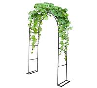 Arche de jardin en métal pour plantes grimpantes, pergola, arche de mariage extérieur, hauteur réglable 200220 cm x largeur 80350 cm, décoration de jardin en métal noir durable