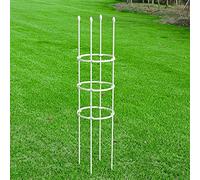 Arche de jardin en métal pour plantes grimpantes, pergola blanche réglable de 90 cm-180 cm, parfaite pour support de roses et décoration extérieure