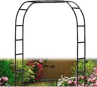 Arche de jardin en métal pour plantes grimpantes, résistante aux intempéries, disponible en largeur de 120350 cm, idéale pour les roses et les fleurs, 280 x 220 cm (l x H), parfaite pour la terrasse