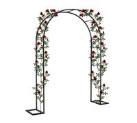 Arche de jardin en métal pour plantes grimpantes - Support de treillis décoratif pour la croissance des plantes en plein air et la décoration