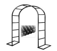 Arche de jardin en métal pour plantes grimpantes, tonnelle de mariage en plein air et assemblage facile en tailles 120 cm, 140 cm, 180 cm, 200 cm, 240 cm, 300 cm, 350 cm, 400 cm