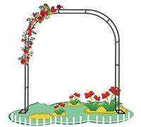 Arche de jardin en métal pour plantes grimpantes, tonnelle de mariage, treillis résistant aux intempéries, entrée décorative, disponible en tailles de 1,2 m à 3,5 m, parfaite pour une utilisation en