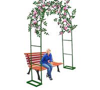 Arche de jardin en métal, pour plantes grimpantes, tonnelle décorative autoportante, pergola d'art en fer pour terrasse, structure de support de plantes vertes, décoration de jardin extérieur